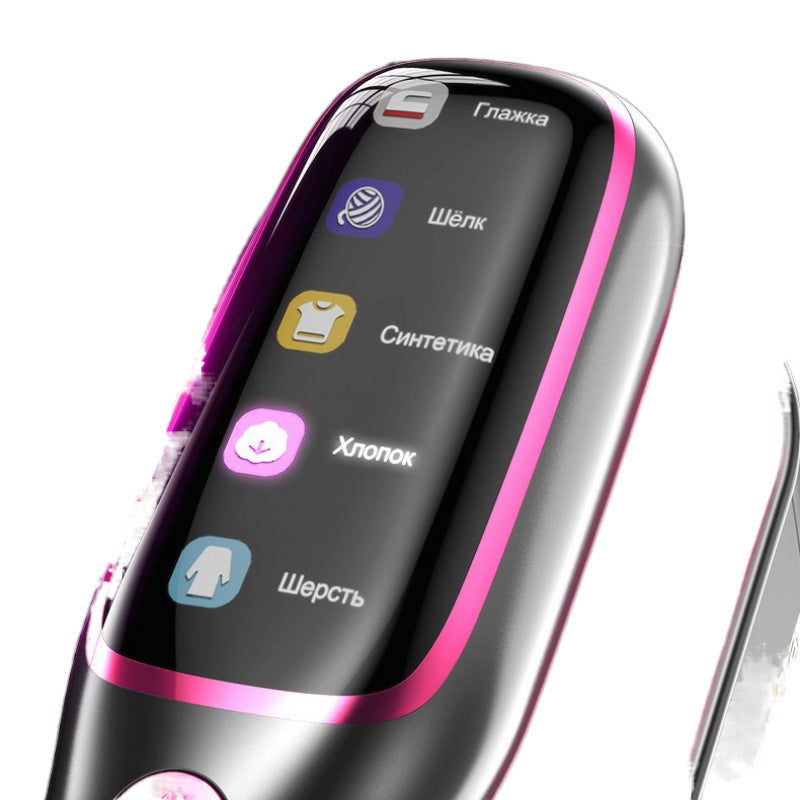 Red Diamonds London handheld garment steamer with a sleek design, perfect for quick clothing touch-ups and travel use.